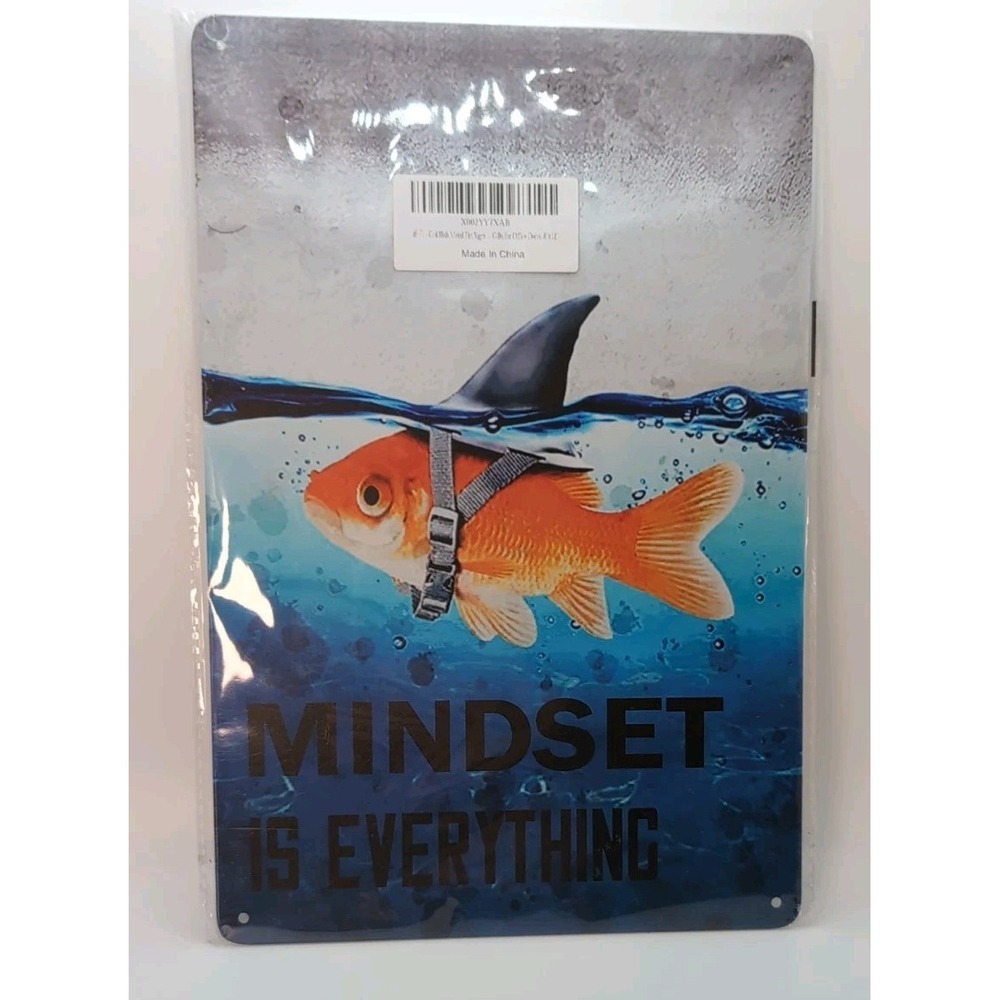 Mindset‎ Is Everything-Steel Decor Sign 12x8